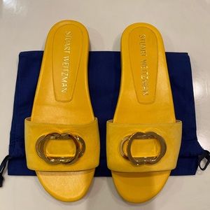 Stuart Weitzman Caicos sandals Sunflower suede